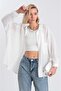 Off-Shoulder Linen Oversize Shirt