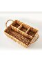 Bamboo Rattan 4 Lu Lux Bathroom Organizer - 3