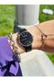 Sporty Vintage Leather Strap Wristwatch - 3