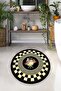 Quadratıc Diameter 100X100 cm Bathroom Rug Bath Mat