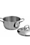 Samira 3-Piece Steel Pot Set with Lids 16cm, 18cm, 20cm - 4