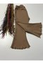 Baby Girl Knitwear Camisole Fabric Wide Ribbed Spanish Leg Tights - 3