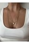 Steel Non-Tarnish Point Chain Heart Necklace