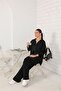 Glitter Mercerized Black Knitwear Set - 32-7010 - 7