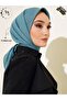 Hijab Women's Bamboo Crochet Turquoise Scarf - 2