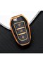 Peugeot - Citroen - Ds TPU Material Black Key Case (Middle Key Headlight)