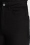 Black Super High Waist Jeans Pants Colorfast Black Jeans (Recoverer) New Black - 3