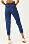 Women's Medium Blue Mom Jeans - 4