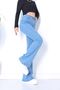 Spanish Color Colorfast Lycra High Waist Light Blue Spanish Jeans Pantalon - 2
