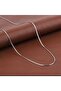 Stainless Steel Italian Scrunch Thin Chain Unisex Necklace Silver 2 Mm 60 Cm