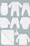 100% Organic Cotton Baby Set Hospital Released Newborn Set 10 Pieces - Snow Star