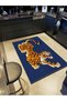 Alya Collection Orange Leopard Patterned Woven Base Modern Decorative Carpet Alya08