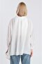 Off-Shoulder Linen Oversize Shirt - 4