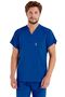 Men's Cobalt Blue Lycra Thin Fabric Scrubs Doctor Nurse Jersey Bat Sleeve Surgical Suit