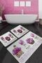 Giardino Di Lavanda 60X100 50X60 50X60 Non-Slip Based 3-Piece Bathroom Mat Set