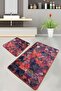 Monica Bathroom Rug Set of 2 Bathroom Rug Mat Washable Non-Slip