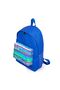 Unisex Blue Pattern Evil Eye Backpack - 2