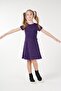 Metering Printed Short Sleeve Girl's Dress - 3