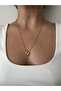 Steel Non-Tarnish Point Chain Heart Necklace - 2