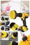 Set of 3 Bathroom Bathtub Shower Cabin Auto Seat Rubber Washing Cleaning Brush Attached to Drill Bit - 4