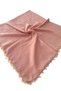 Pearl Beaded Gold Hand Embroidered Scarf Writing 100X100Cm