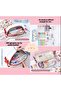 Multifunctional, Large Capacity Pen Holder with Compartments and Ribbons, Pen and Makeup Box - 5