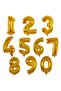 8 Number 36 Cm Gold Foil Balloon 16 Inc - 3
