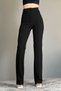 Summer Time Women's Black Striped High Waist Wide Leg Loose Trousers Palazzo