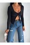 Long Sleeve Sandy Blouse - Gather Detail on the Front