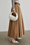 Camel Ball Voluminous Long Skirt - 3