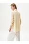 Light Yellow Wafer Blouse - Stone Detailed - 5