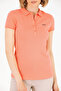 Women's Salmon Basic Polo Neck T-Shirt 50266348 -Vr047 - 6