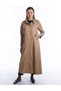 Patty Hidden Zipper and Snap Top Coat Beige - 2