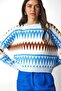 Patterned sweater blue - 4