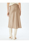 Ktn - Satin Skirt Midi Length A-Line Standard Waist - 4
