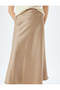 Ktn - Satin Skirt Midi Length A-Line Standard Waist - 5