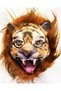Delux Series Show Accessory Brown-Haired Maneed Lion Tiger Wolf Mask Mega Plush No. 28 - 2