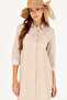 Women's Camel Woven Dress 50266890-Vr015 - 4