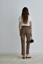 Brown Leopard Crop Pants - 5