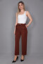 Short Brown Wide Leg Trousers