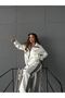 Oversized Striped Detail Cardigan Tracksuit Set
