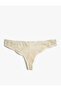 Women's Ecru Lace Panties 1YLK36746MK - 7