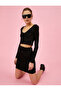 Mini Skirt Waist Tied Cotton