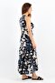 Women's Breeze Black Viscose Dress with Elastic Waist - 6
