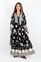 Prive Women's Fulya 100% Viscose Maxi Length Black Long Summer Dress