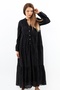Black Long Prve Women's Dress - Scallop Full Lined - 6