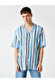 Striped Short Sleeve Summer Shirt - 3