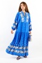 Women's Prive Dreamy 100% Viscose Blue Maxi Length Long Summer Dress - 3