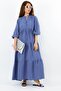 Prive Women's Soft Tensell Fabric Indigo Maxi Length Layered Summer Long Dress 24EL036 - 3