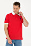 Men's Red Polo Collar T-Shirt 50263444 -Vr030 - 3